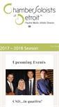 Mobile Screenshot of chambersoloistsdetroit.org
